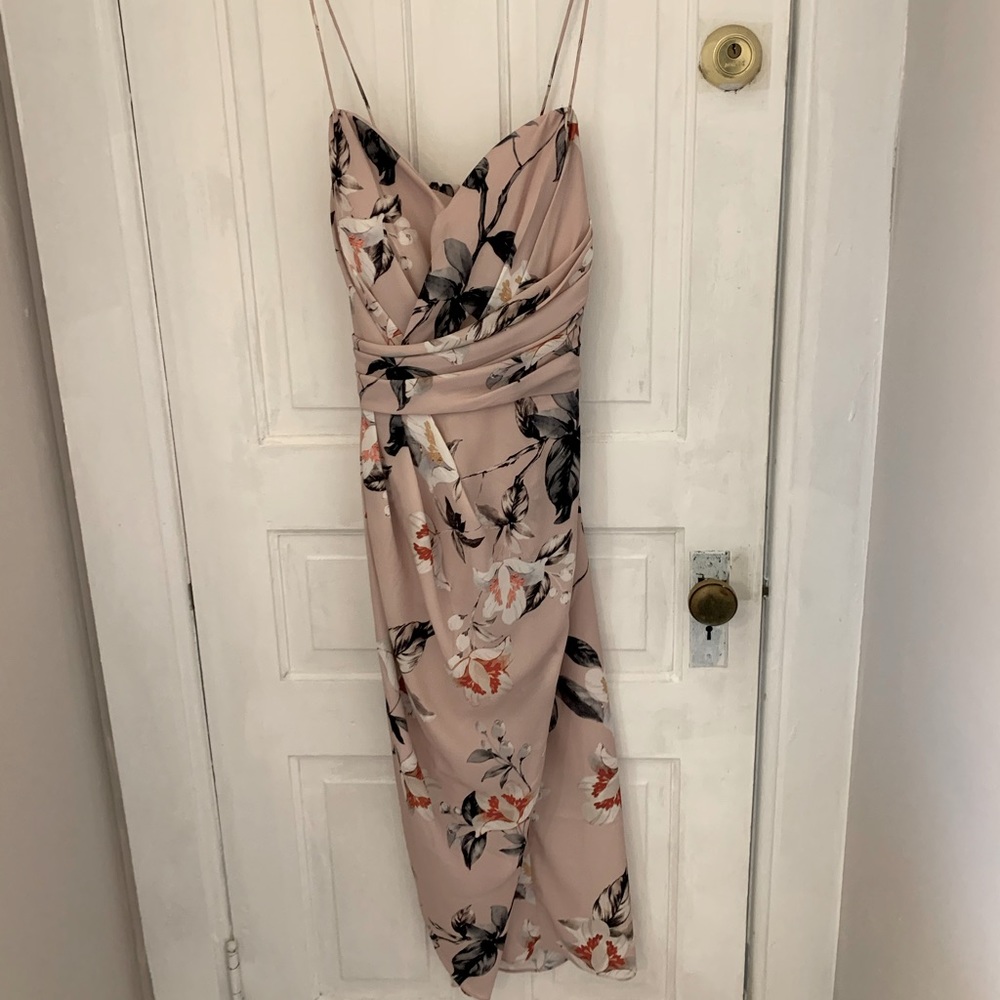 City Chic Pink Floral Maxi Dress 14